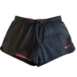 Nike Women’s Dri-FIT Full Flex 2 in 1 black and hot pink Training Shorts Small